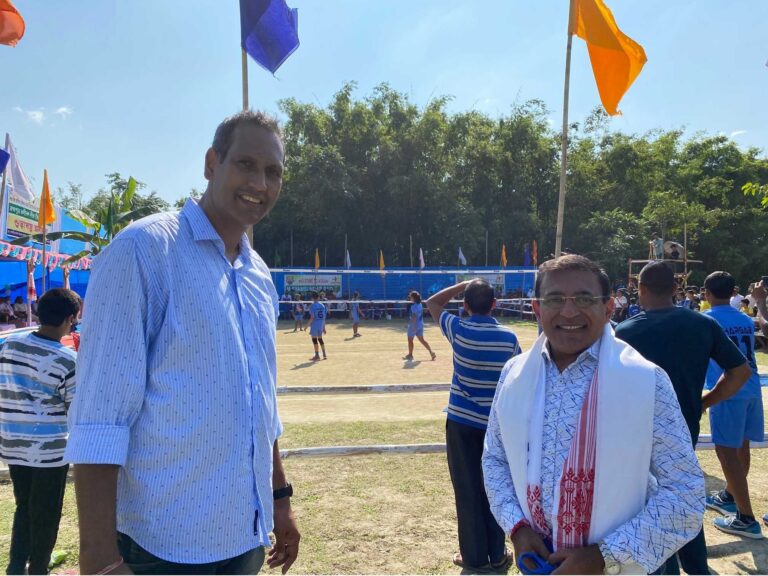 Former India Volleyball Captain Abhijeet Bhattacharyya has pioneered the Brahmaputra
Volley League (BVL) that is a great example of talent development at the grassroots level; 
It was an honour for me to be invited to the inaugural event of BVL 2021 edition.